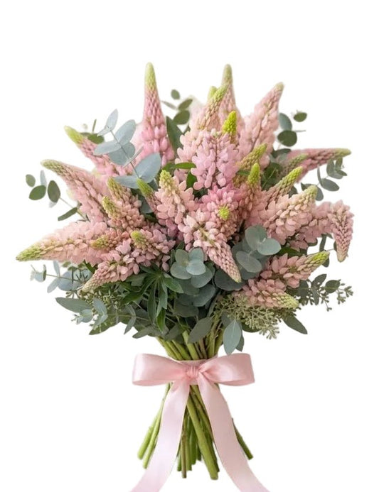 Amazing Bouquet of Lupinus with Greenery - Florist London