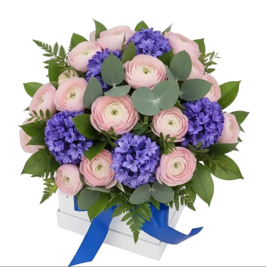 Amazing Ranunculus and Hyacinths Box - Florist London