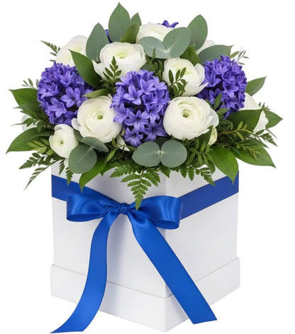 Amazing Ranunculus and Hyacinths Box - Florist London
