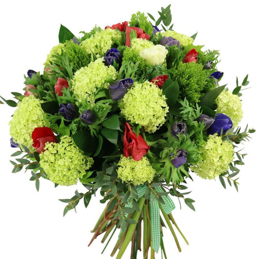 Anemone in Green Bouquet