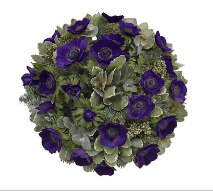 Anemone with Spruce Bouquet - Florist London