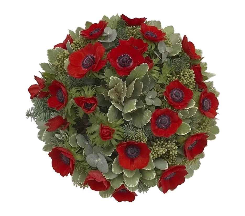 Anemone with Spruce Bouquet - Florist London