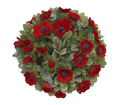 Anemone with Spruce Bouquet - Florist London