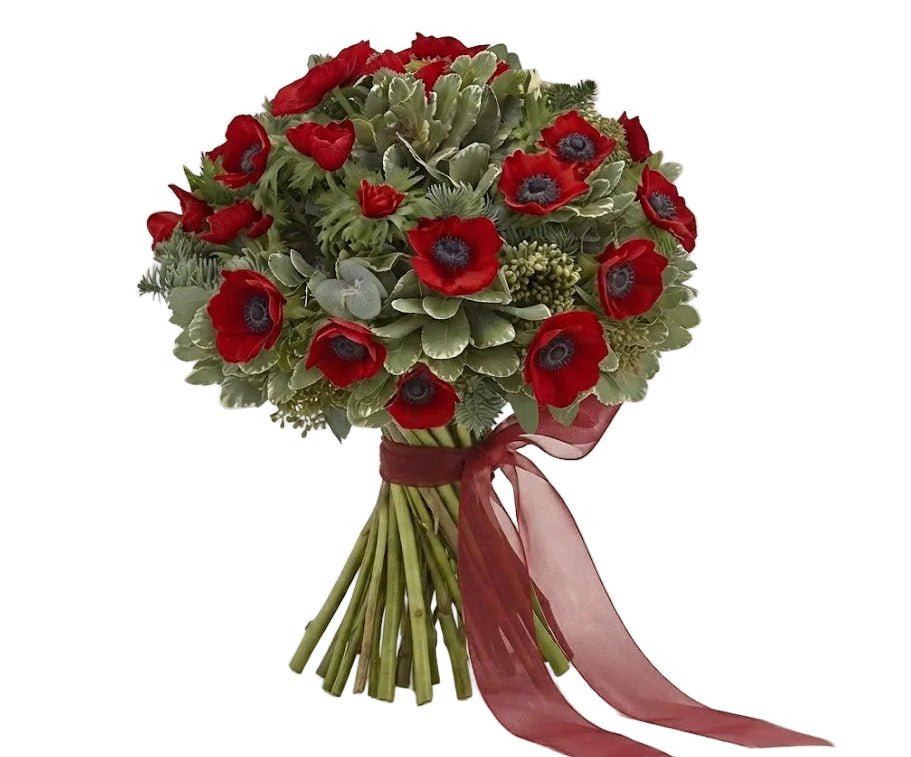 Anemone with Spruce Bouquet - Florist London