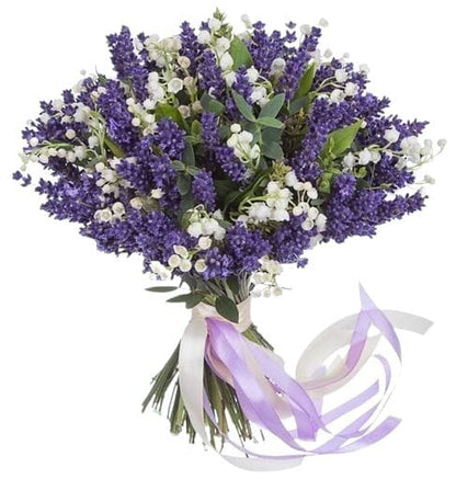 Aromatic Bouquet of Lily of the Valley and Lavender - Florist London