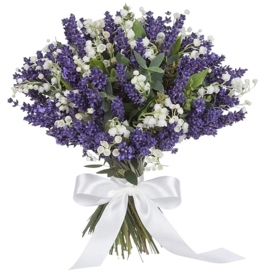 Aromatic Bouquet of Lily of the Valley and Lavender - Florist London