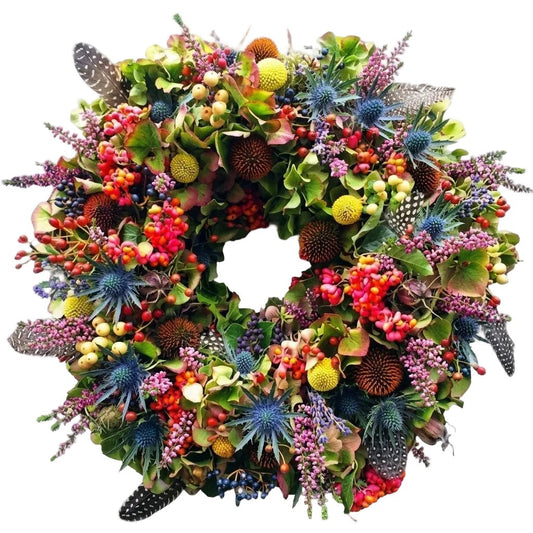 Autumn Bright Door Wreath - Florist London