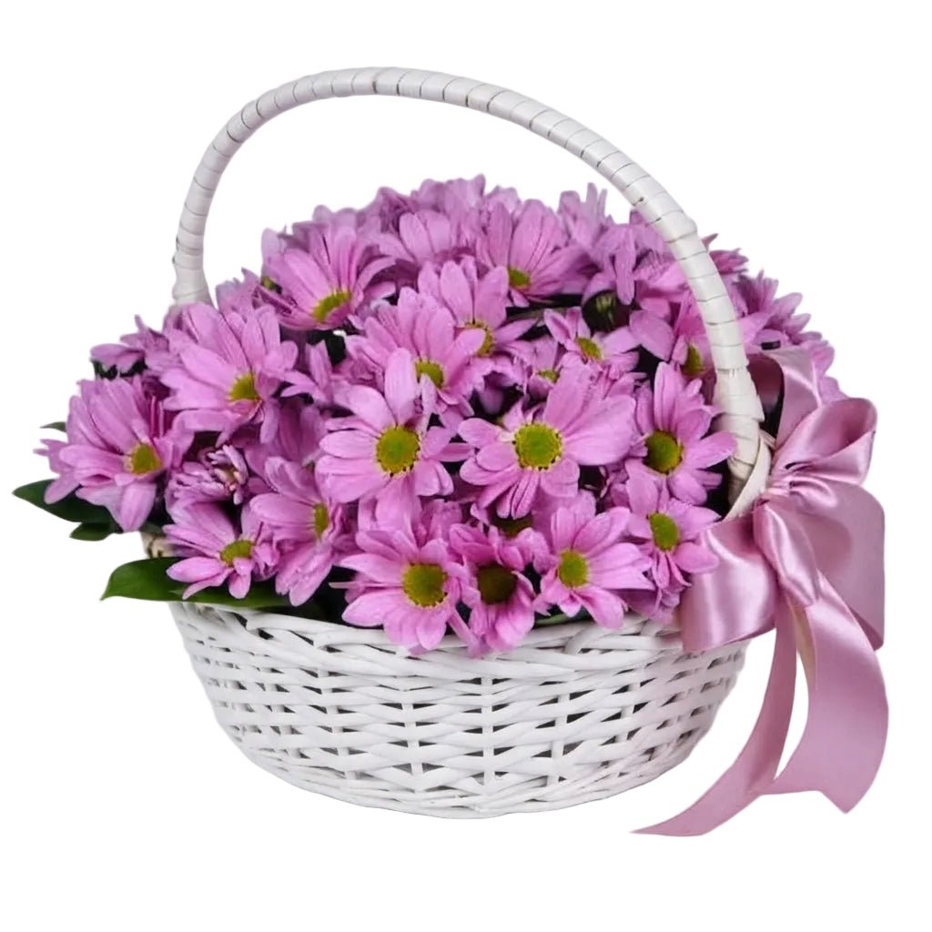 Basket of Daisy Chrysanthemum - Florist London