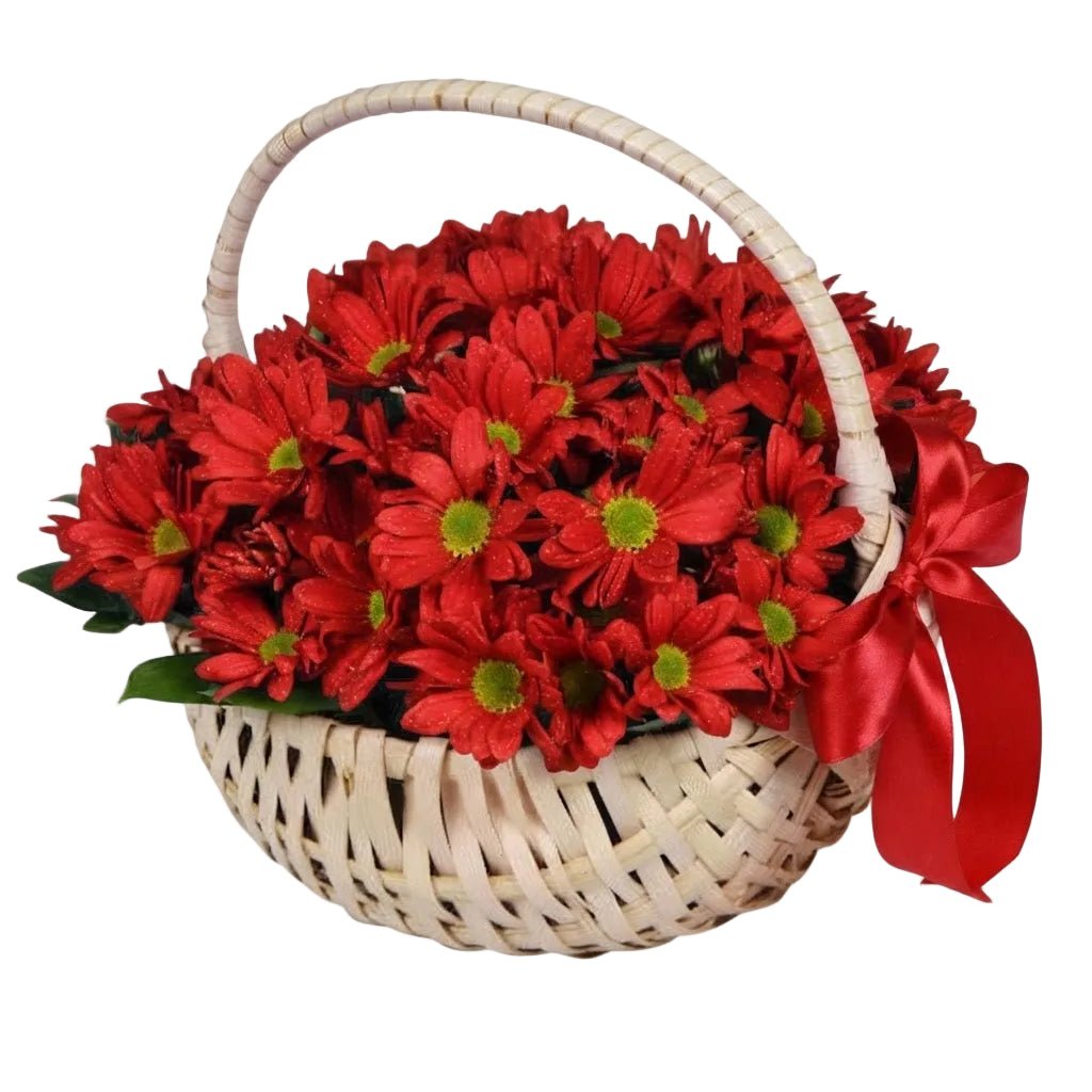 Basket of Daisy Chrysanthemum - Florist London