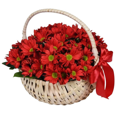 Basket of Daisy Chrysanthemum - Florist London