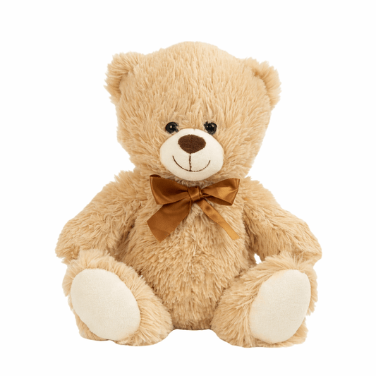Beige Cute Plush Teddy Bear 30cm - Florist London
