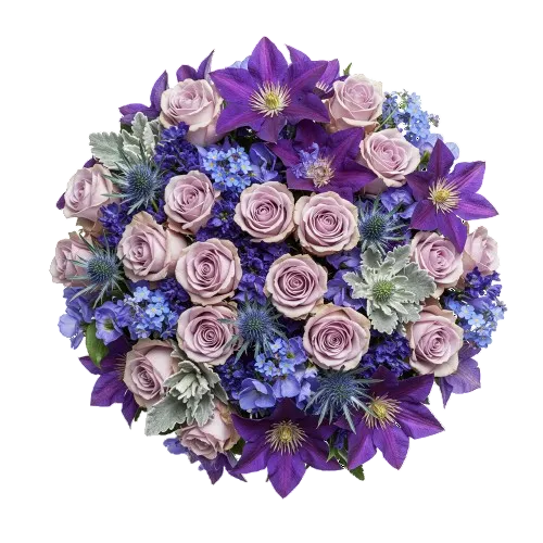 Blue and Purple Glamour Bouquet - Florist London