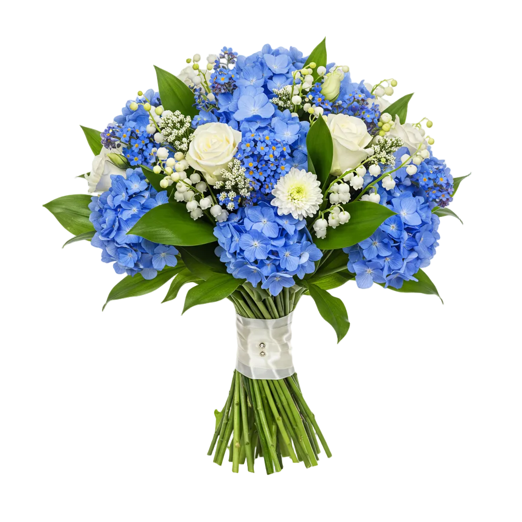 Blue Blossom Garden Luxury Bouquet - Florist London
