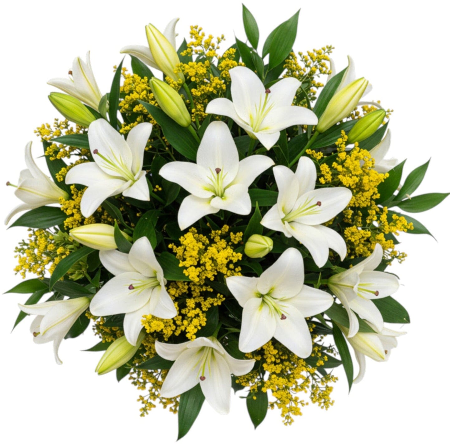 Bouquet of Lily and Solidago - Florist London