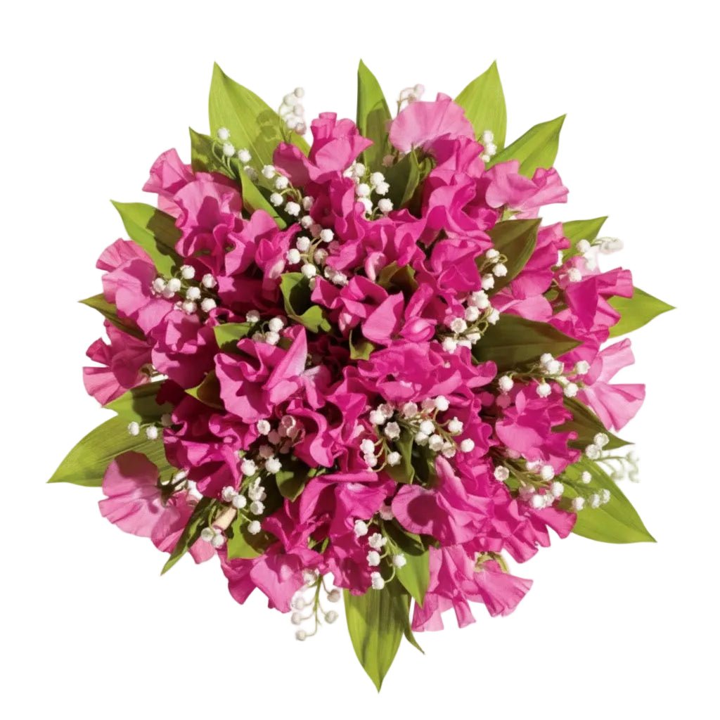 Bouquet of Lily of the Valley and Sweet Pea - Florist London