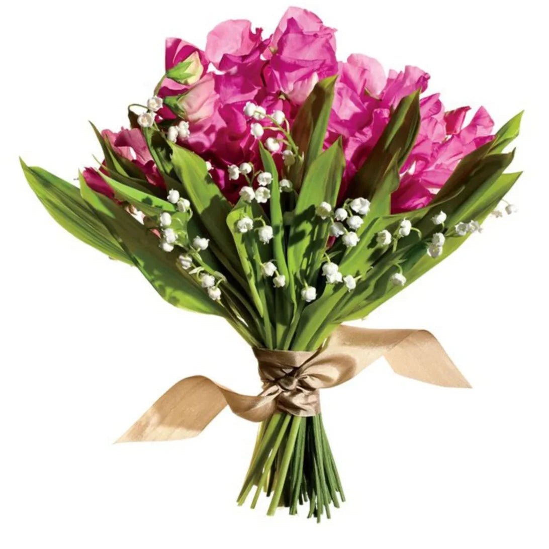 Bouquet of Lily of the Valley and Sweet Pea - Florist London