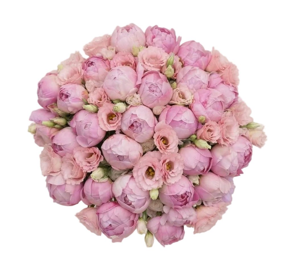 Bouquet of Peonies with Lisianthus - Florist London