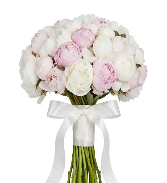 Bouquet of Pink and White Peonies - Florist London