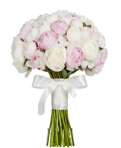 Bouquet of Pink and White Peonies - Florist London