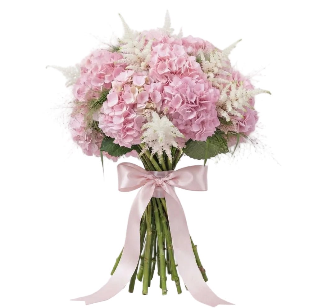 Bouquet of Pink Hydrangea with Astilbe - Florist London