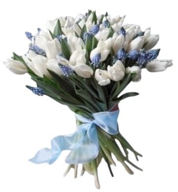 Bouquet Of Tulips and Muscari - Florist London