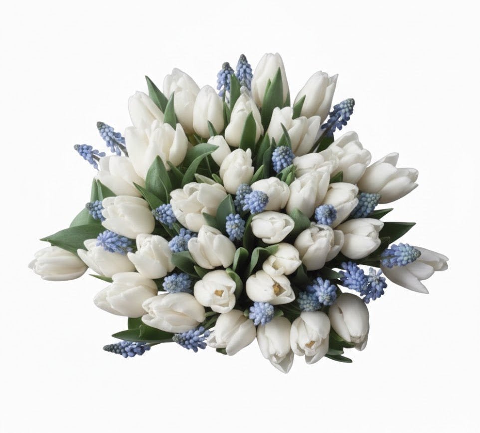 Bouquet Of Tulips and Muscari - Florist London