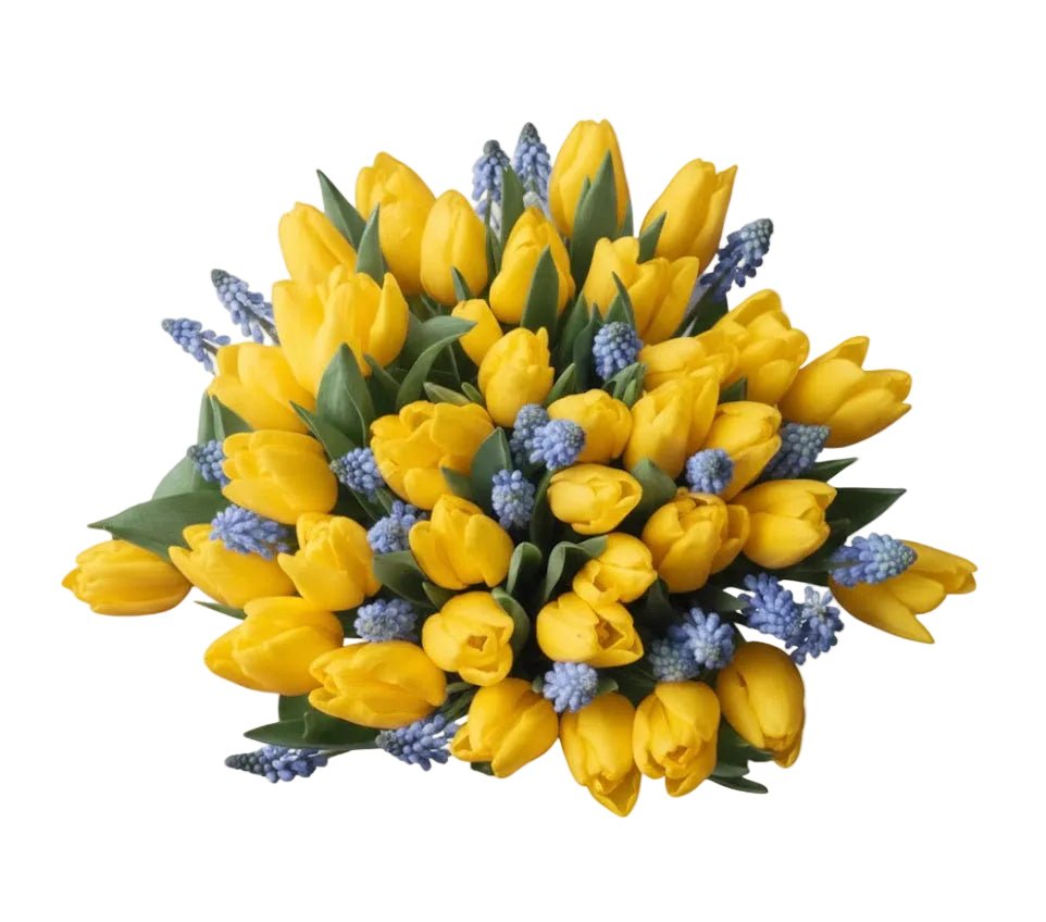 Bouquet Of Tulips and Muscari - Florist London