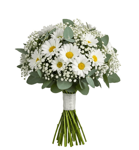 Bridal Bouquet of Daisy and Gypsophila - Florist London