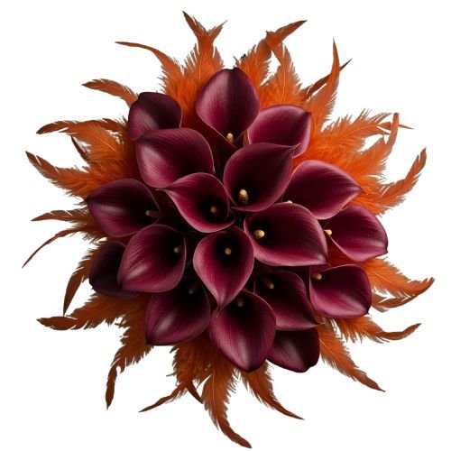 Calla Flame Feather Symphony Bouquet - Florist London