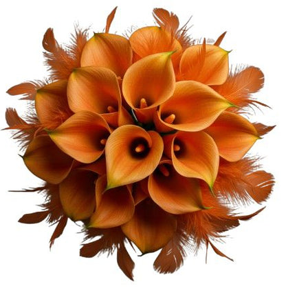 Calla Flame Feather Symphony Bouquet
