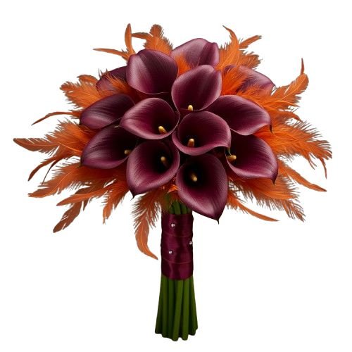 Calla Flame Feather Symphony Bouquet - Florist London