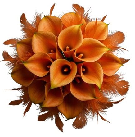 Calla Flame Feather Symphony Bouquet - Florist London