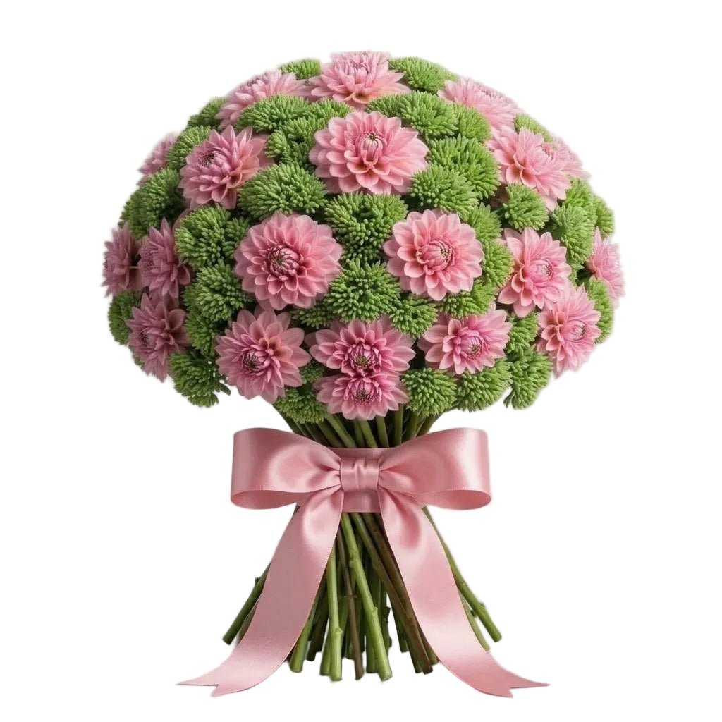 Charming Bouquet of Dahlia and Sedum - Florist London