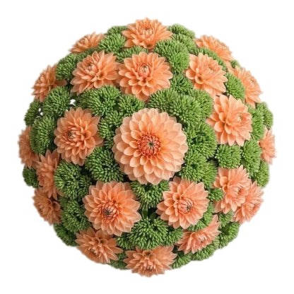 Charming Bouquet of Dahlia and Sedum - Florist London