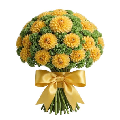 Charming Bouquet of Dahlia and Sedum - Florist London