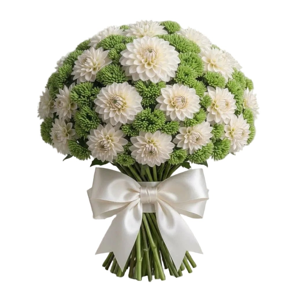 Charming Bouquet of Dahlia and Sedum - Florist London