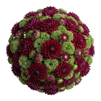 Charming Bouquet of Dahlia and Sedum - Florist London