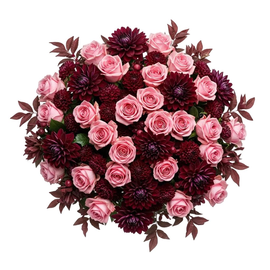 Charming Pink and Red Bouquet - Florist London