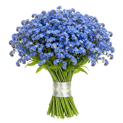 Classic Blue Forget - Me - Not Bouquet - Florist London