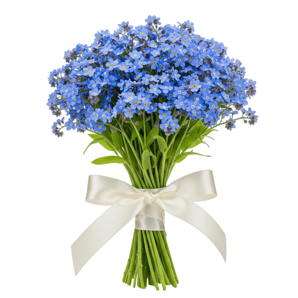 Classic Blue Forget - Me - Not Bouquet - Florist London