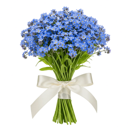 Classic Blue Forget - Me - Not Bouquet - Florist London