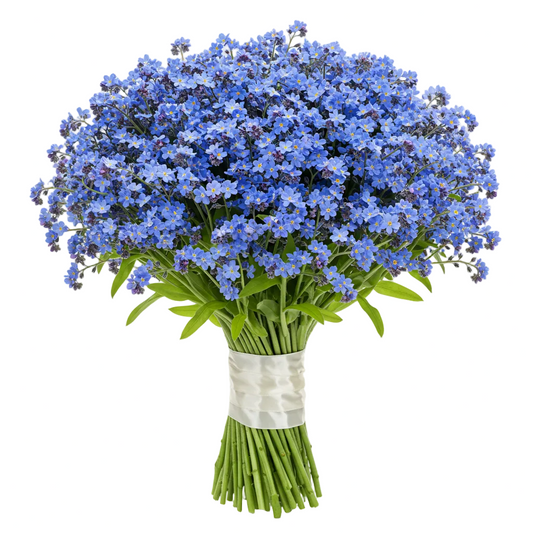 Classic Blue Forget - Me - Not Bouquet - Florist London