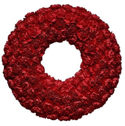 Classic Carnations Wreath - Florist London