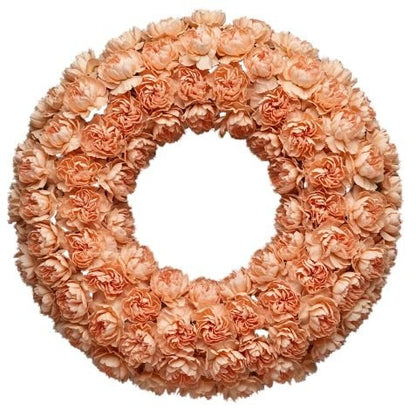 Classic Carnations Wreath - Florist London