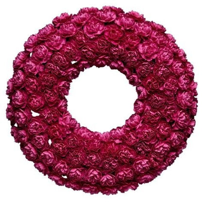 Classic Carnations Wreath - Florist London