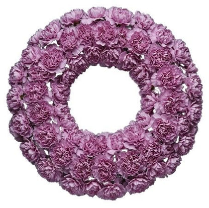 Classic Carnations Wreath - Florist London