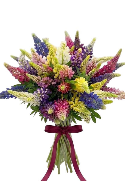 Classic Colored Lupinus Bouquet - Florist London