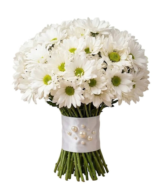 Classic Daisy Wedding Bouquet - Florist London