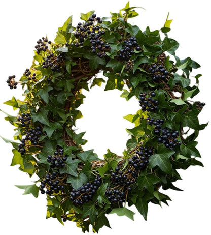 Classic English Ivy with Berry Wreath - Florist London