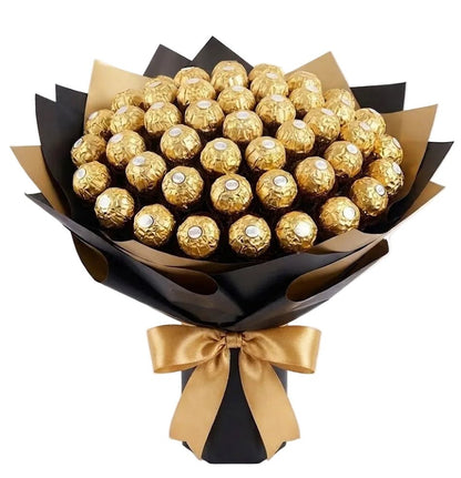 Classic Gold Bouquet of Chocolates - Florist London